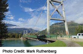 Revelstoke Bridge view